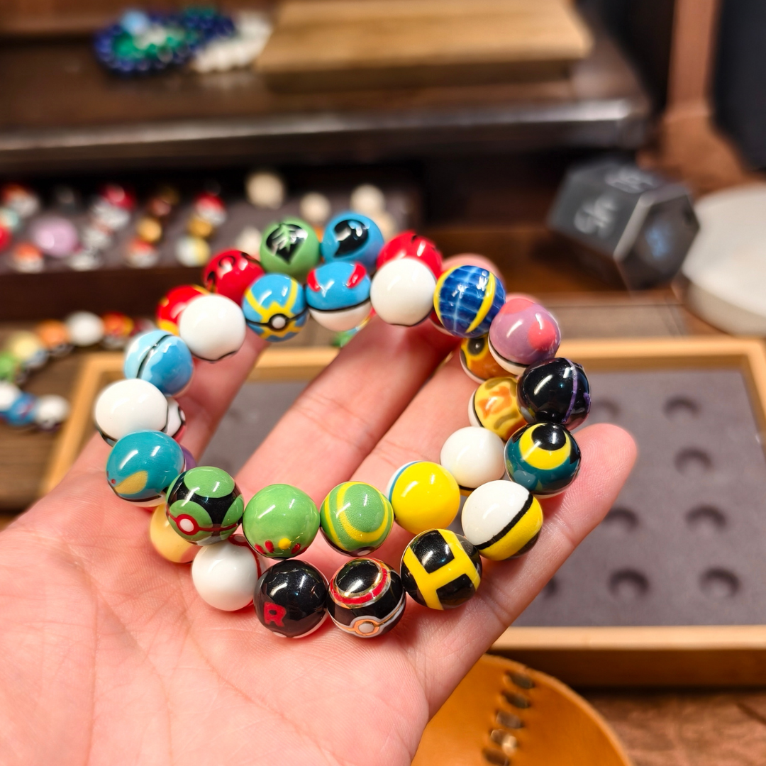 All-Poké Ball Ceramic Bracelet – Mix of 3+ Random Styles