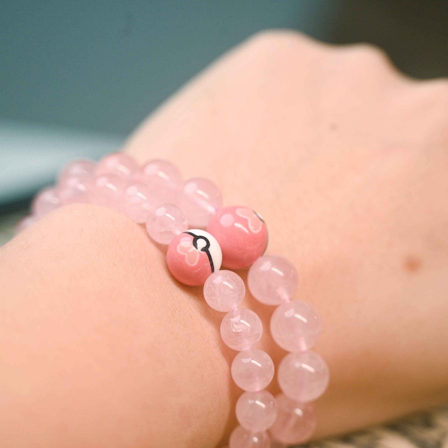 Sweet Ball Rose Quartz Bracele