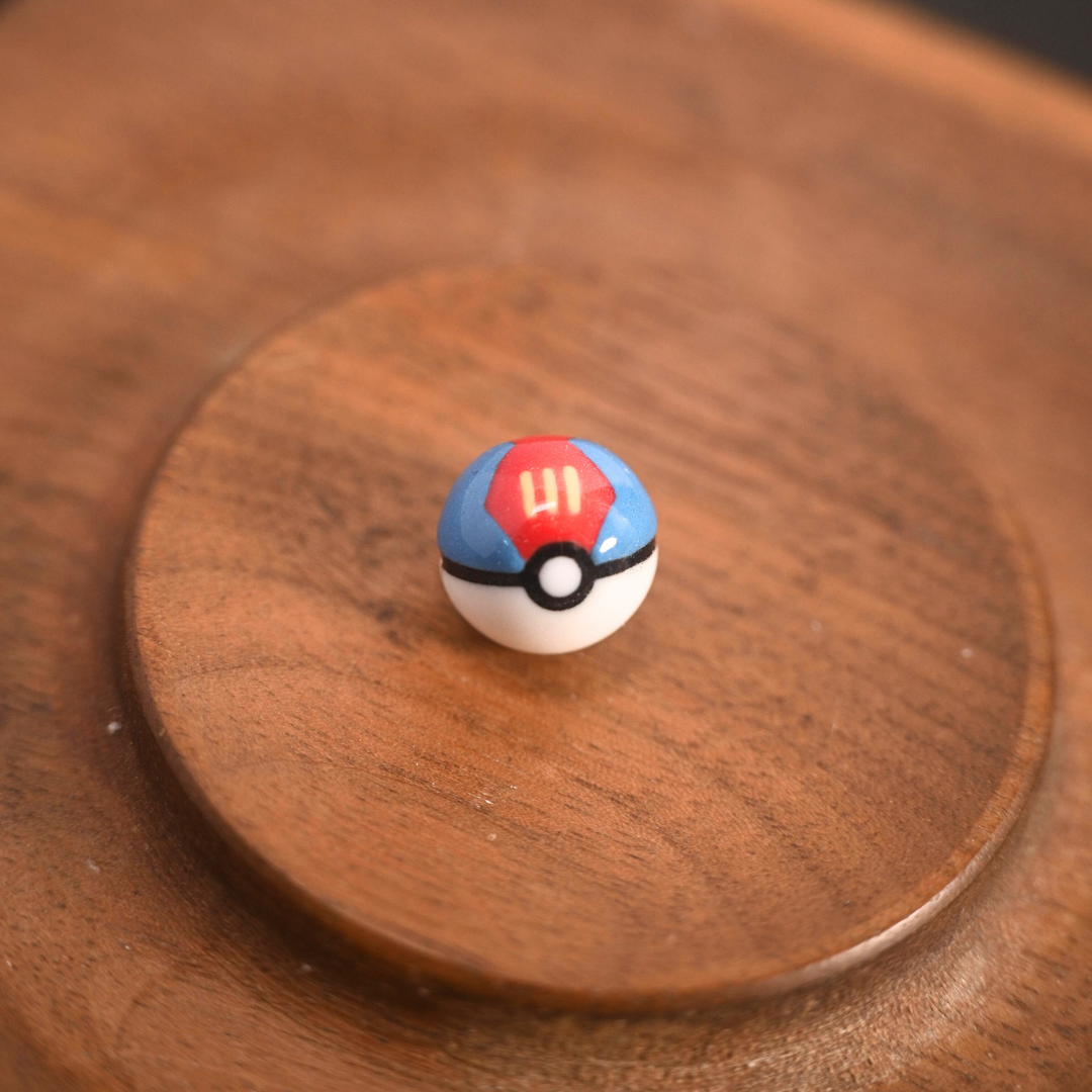 Single Poké Ball Bead with Cord