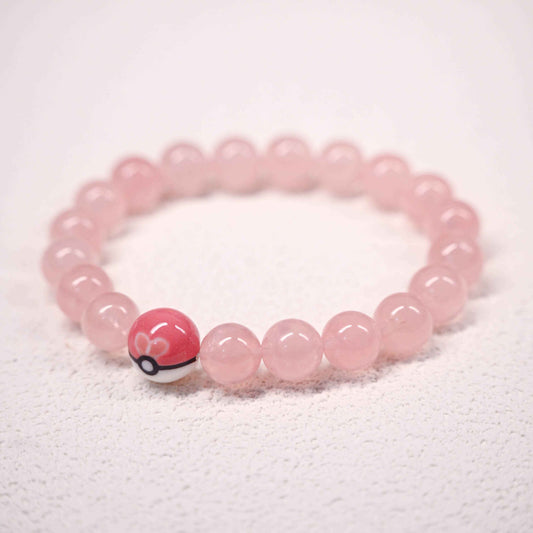 Sweet Ball Rose Quartz Bracele