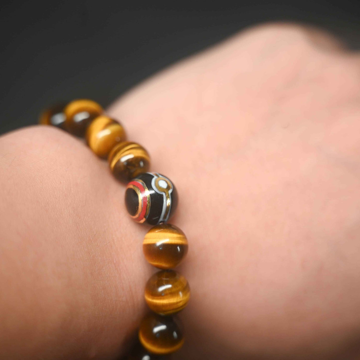 High Quality Yellow Tiger's Eye Luxury Ball Bracelet