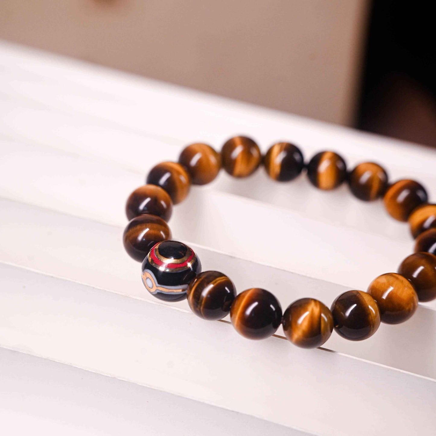 High Quality Yellow Tiger's Eye Luxury Ball Bracelet
