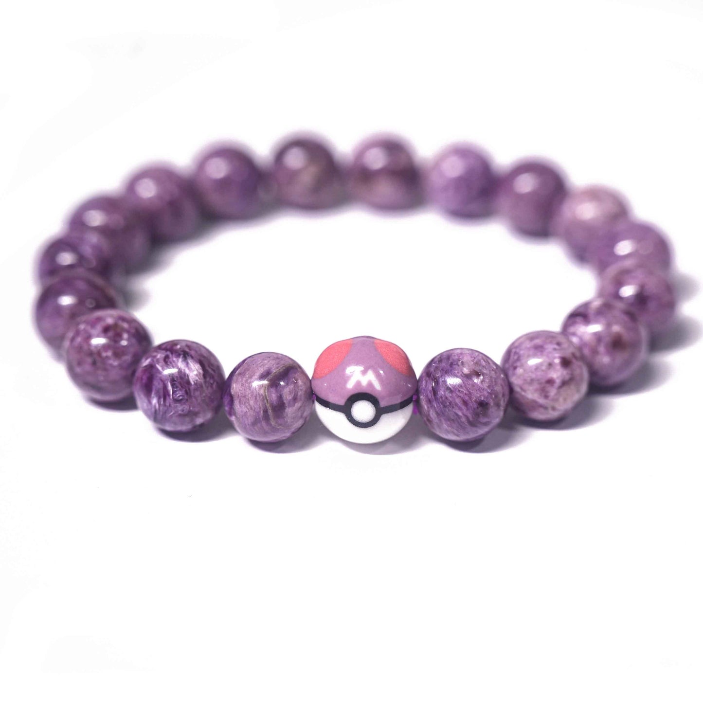 Deep Purple Dragon Crystal Master Ball Bracelet