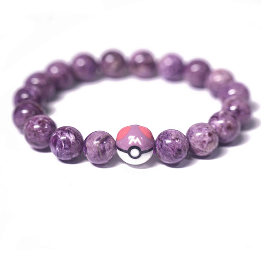 Deep Purple Dragon Crystal Master Ball Bracelet
