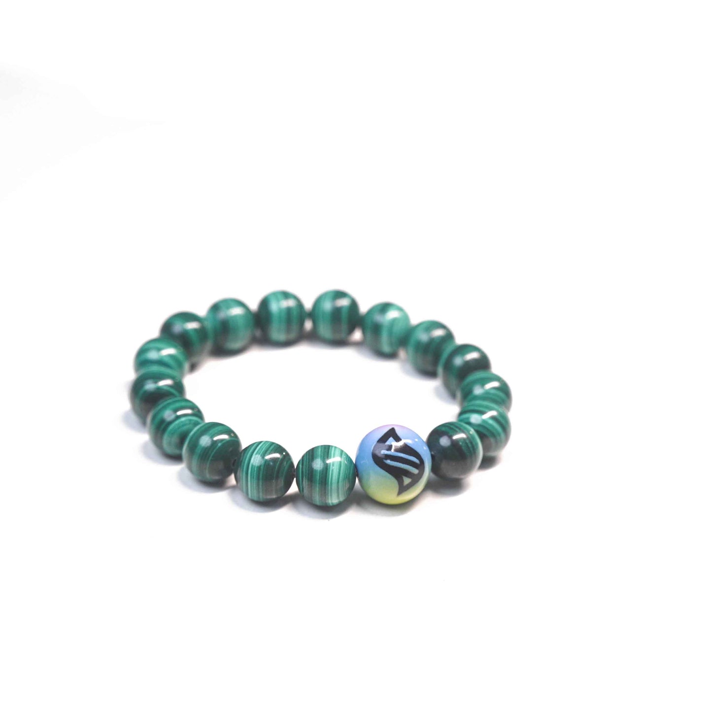 Pokémon Inspired Mega Stone Bracelet | Genuine Malachite Crystal Energy Bracelet