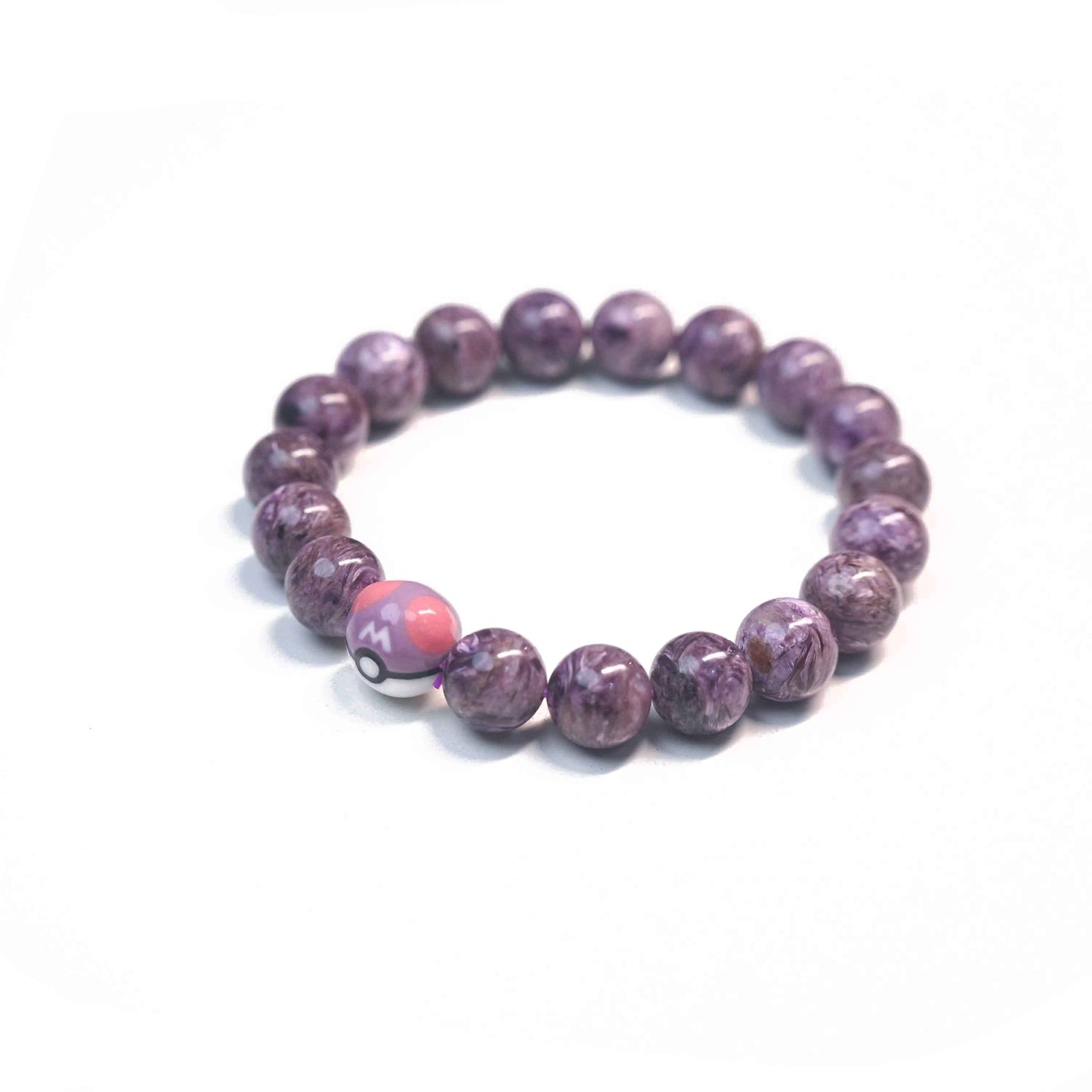 Deep Purple Dragon Crystal Master Ball Bracelet
