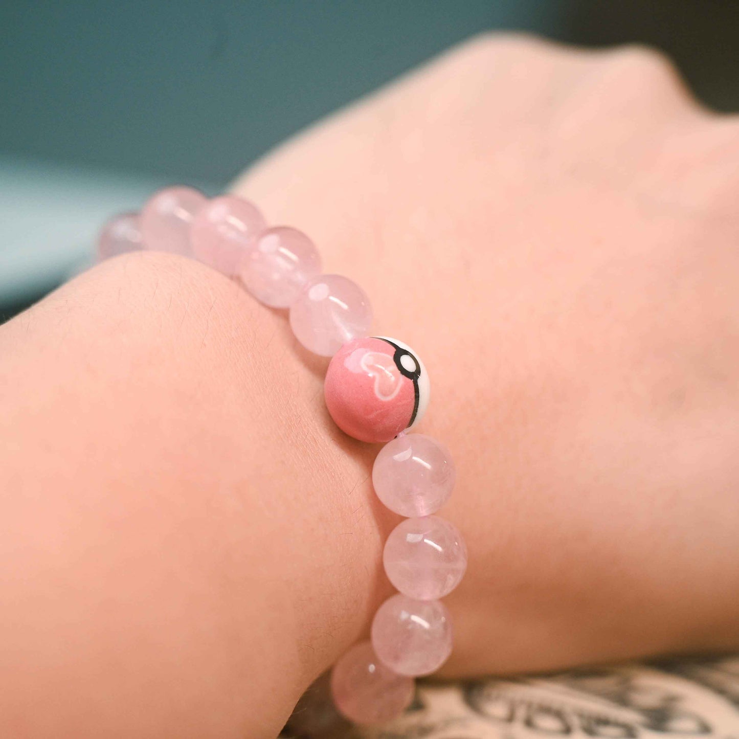 Sweet Ball Rose Quartz Bracele