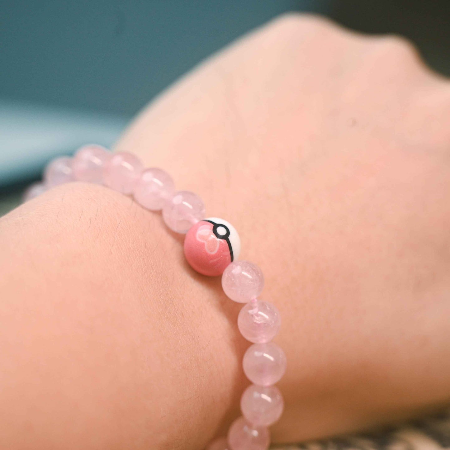 Sweet Ball Rose Quartz Bracele