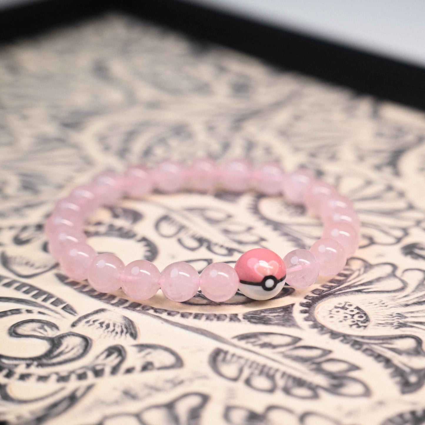Sweet Ball Rose Quartz Bracele