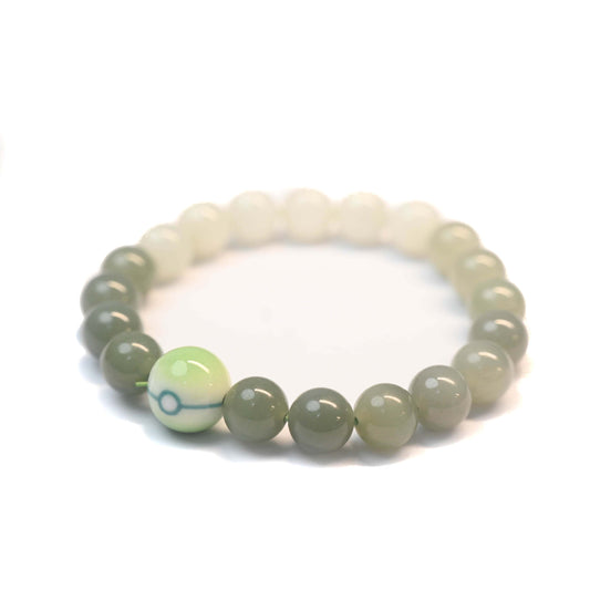Strange Ball × Gradient Hetian Jade Handmade Ceramic Bracelet
