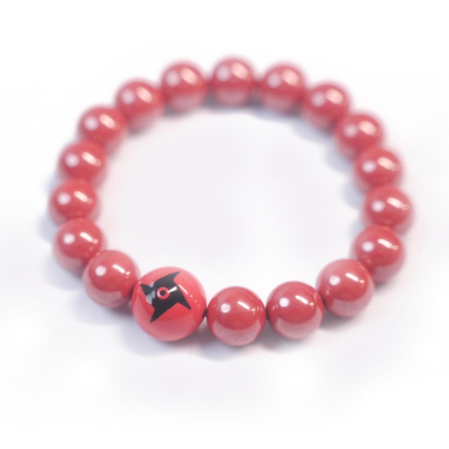 Ceramic Sharingan Cinnabar Bracelet｜Custom Any Sharingan Design
